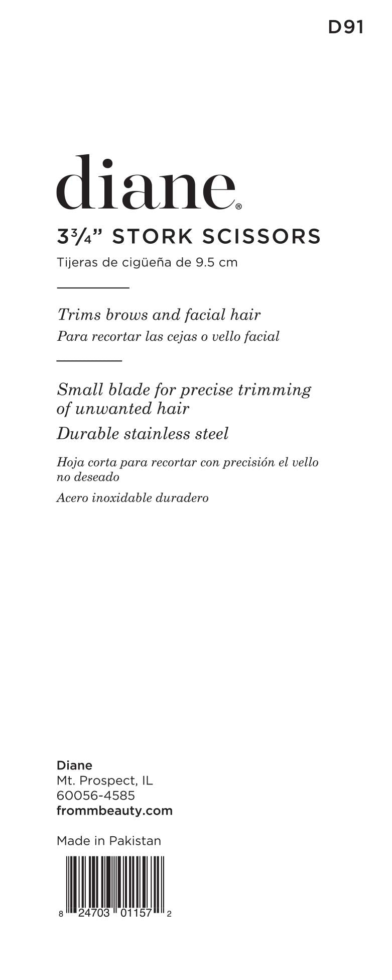 Diane Stork Eyebrow Scissor (Pack of 12)